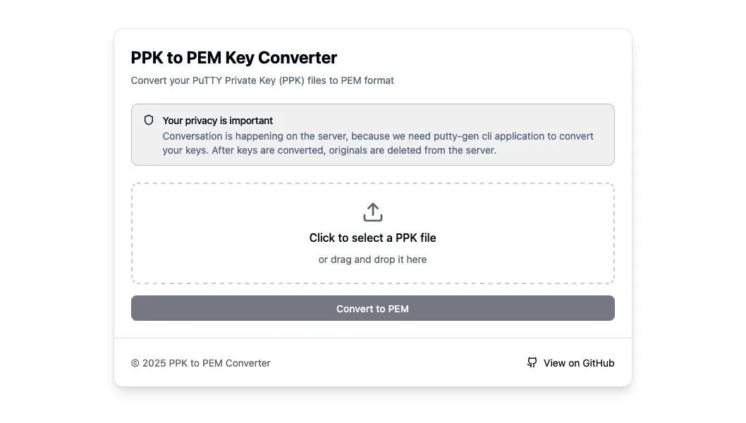 Putty to OpenSSH converter